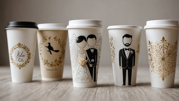 Idées de gobelets personnalisés pour un mariage mémorable